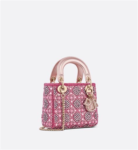 lady dior mini satin bag|pre owned lady dior bag.